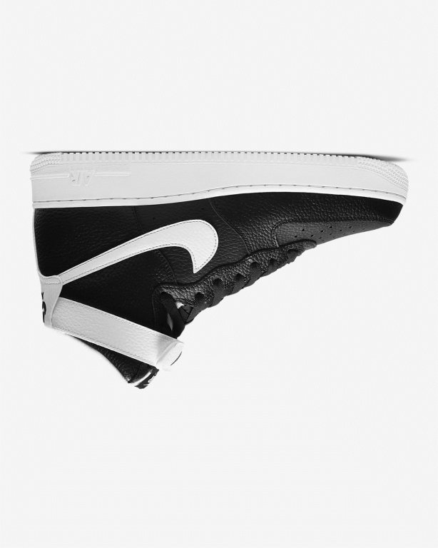 Nike Air Force 1 \'07 High Black/White | LZVXQ8036