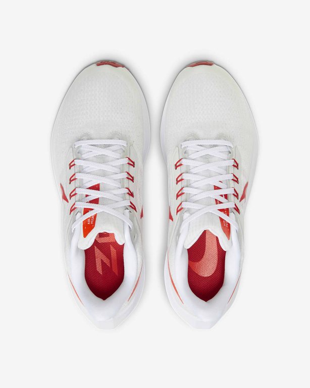 Nike Air Zoom Pegasus 39 White/Light Red/Red | IUDOW3495