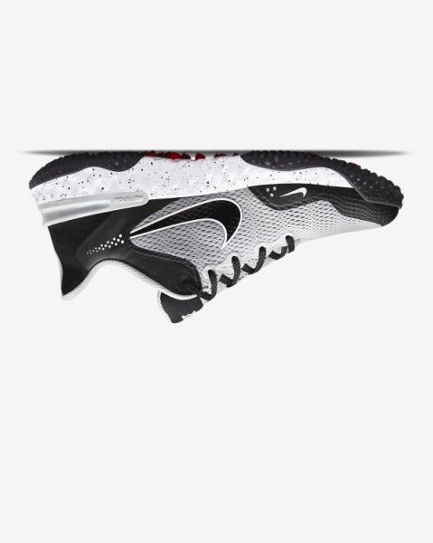 Nike Alpha Huarache Elite 3 Turf Light Grey/White/Light Red/Black | WUEAF6250