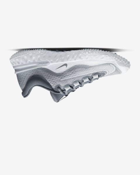 Nike Alpha Huarache Elite 4 Turf Grey/Grey/Platinum/White | FJBDT1698